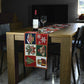 Caminho de mesa de Natal Homvare para jantares festivos, festas, tapeçaria trançada 13” x 72” - Cenário