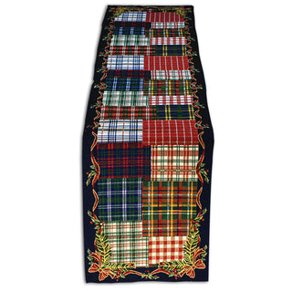 Caminho de mesa de Natal Homvare para jantares de feriado, festas e decoração de casa, tapeçaria trançada de 13" x 72"