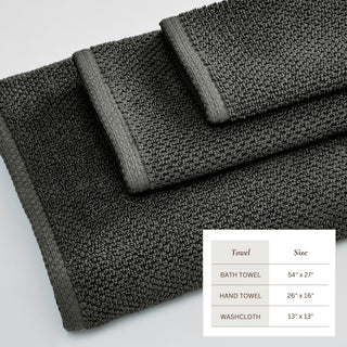 Cotton Textured Bath Towel Set - Acacia Collection