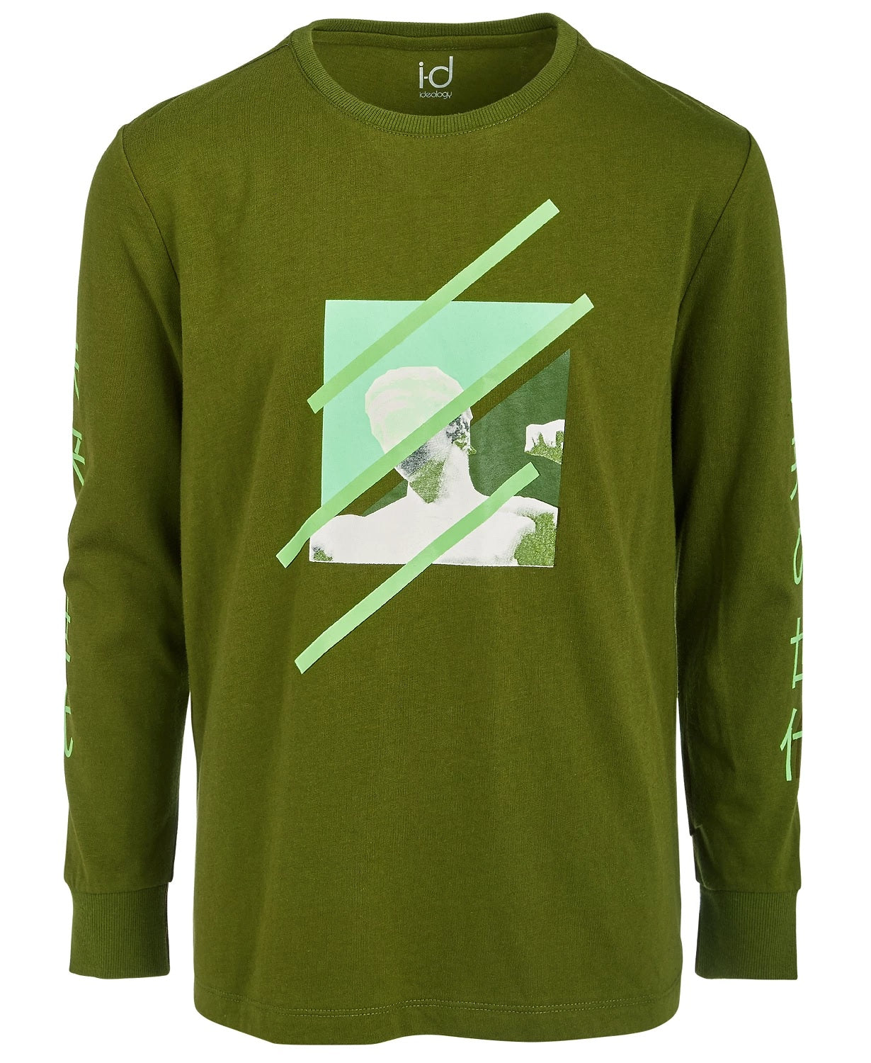 Camiseta estampada Ideology Big Boys, verde, tamanho extragrande