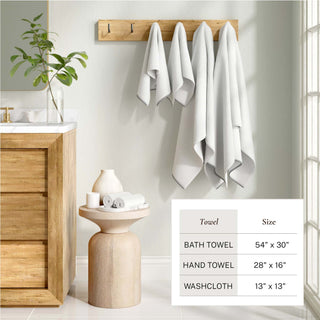 Cotton Border-Stitched 6-Piece Towel Set - Valery Collection