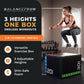 BalanceFrom Fitness 3 em 1 Caixa de espuma de 60 lb para exercícios de salto, preta (danificada)