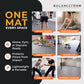 Tapete de exercícios de espuma EVA interligada de 96 pés quadrados da BalanceFrom Fitness, cinza