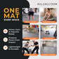Tapete de exercícios de espuma EVA interligada de 144 pés quadrados da BalanceFrom Fitness, cinza
