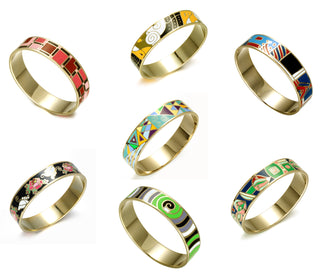 Homvare Women’s Gold Plated Enamel Bracelet