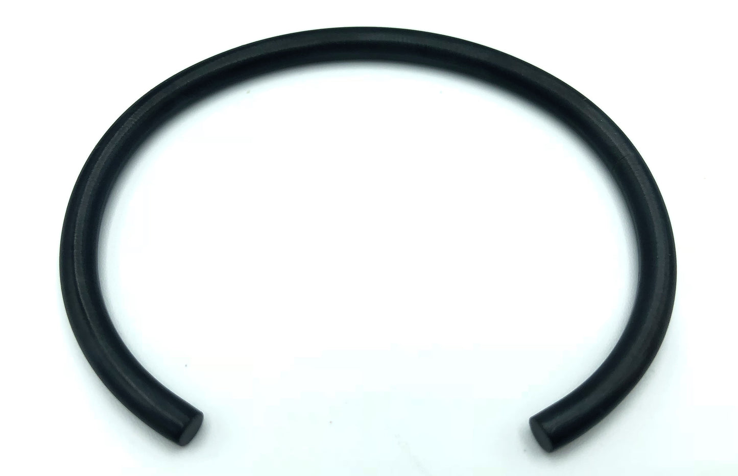 Pulseira de punho Homvare unissex de aço inoxidável preto fosco