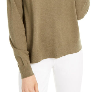 Suéter Planet Gold Juniors com decote em V, marrom, tamanho extrapequeno