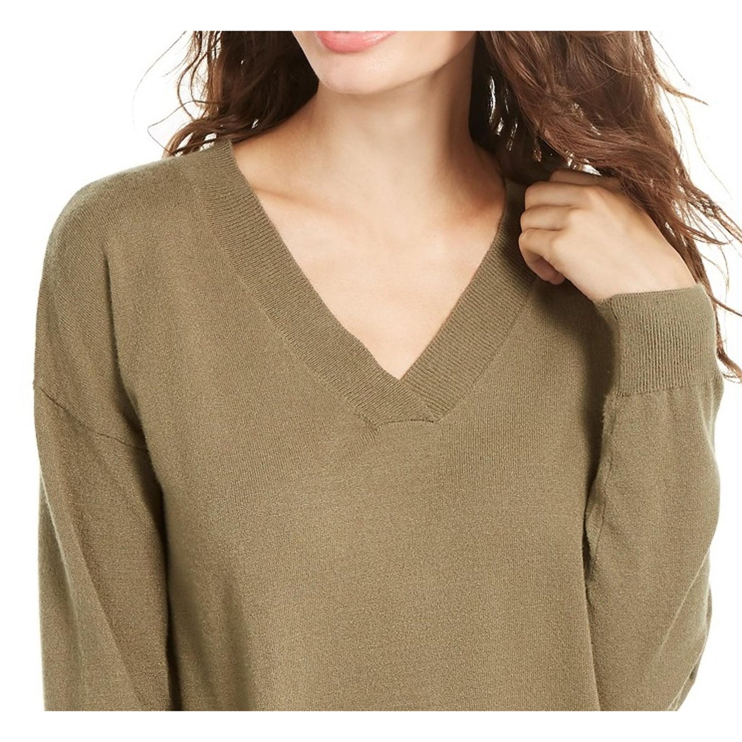 Suéter Planet Gold Juniors com decote em V, marrom, tamanho extrapequeno
