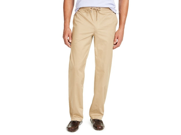 Calça Alfani Masculina com Cordão Camurça Areia Tamanho X-Grande