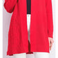 Cardigan feminino patchwork Charter Club vermelho tamanho pequeno médio