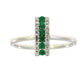.25ct Emerald Diamond Ring 14KT White Gold