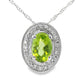.52ct Peridot Diamond Fashion Pendants 10KT White Gold