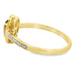 .46ct Quartz Diamond Ring 10KT Yellow Gold