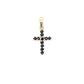 .21ct Sapphire Cross Religious Pendant 10KT Yellow Gold