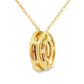 Amethyst Diamond Fashion Pendants 10KT Yellow Gold