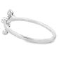 .12ct Ruby Cross Ring 14KT White Gold