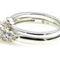 .90ct Antique Style Engagement Ring Set 14KT White Gold