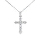 .30ct Diamond Cross Religious Pendant 14KT White Gold