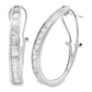 1.00ct Diamond Hoop Earrings 14KT White Gold