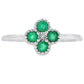 .15ct Emerald Diamond Ring 10KT White Gold
