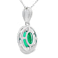 Chalcedony Diamond Fashion Pendants 10KT White Gold