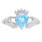 Blue Topaz Ring Sterling Silver