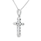 .23ct Diamond Cross Religious Pendant 14KT White Gold