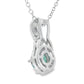 .58ct Emerald Zircon Fashion Pendants Sterling Silver