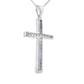 .22ct Diamond Cross Religious Pendant 14KT White Gold