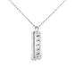 .30ct Sapphire Diamond Fashion Pendants 14KT White Gold