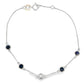 .67ct Sapphire Diamond Bracelet 14KT White Gold