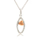 .17ct Cross Religious Pendant Sterling Silver 10KT Gold