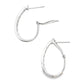 1.00ct Lab Grown Diamond Hoop Earrings 14KT White Gold