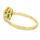 .55ct Chalcedony Diamond Ring 10KT Yellow Gold