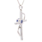 .50ct Tanzanite Cross Religious Pendant Sterling Silver
