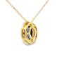 Sapphire Diamond Fashion Pendants 10KT Yellow Gold