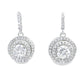 Cubic Zirconia Earrings Sterling Silver