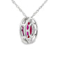 .63ct Ruby Diamond Fashion Pendants 10KT White Gold
