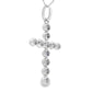 .50ct Diamond Cross Religious Pendant 14KT White Gold