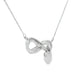 .04ct Diamond Cross Religious Pendant Sterling Silver