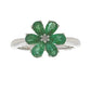 1.14ct Emerald Zircon Ring Sterling Silver