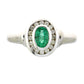 .60ct Emerald Diamond Ring 10KT White Gold
