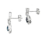 .59ct London Blue Topaz Dangle Earrings 10KT White Gold
