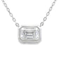 .85ct Moissanite Pendant Sterling Silver