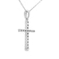 .19ct Diamond Cross Religious Pendant 14KT White Gold