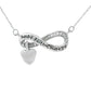 .04ct Diamond Cross Religious Pendant Sterling Silver