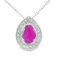.51ct Ruby Diamond Fashion Pendants 10KT White Gold
