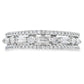 .50ct Diamond Fashion band rings 14KT White Gold