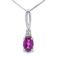 .40ct Rhodolite Garnet Fashion Pendants 10KT White Gold
