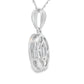 Rose Quartz Diamond Fashion Pendants 10KT White Gold